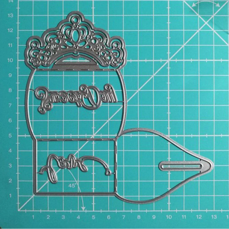 Резка металла DiesCrown коробка высечки Сталь тиснение Ремесло Пресс-Форм сумка