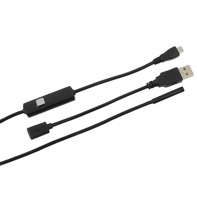 6LED 5 мм камера для осмотра мобильного телефона эндоскоп Micro USB Android телефон 1 м 2 3