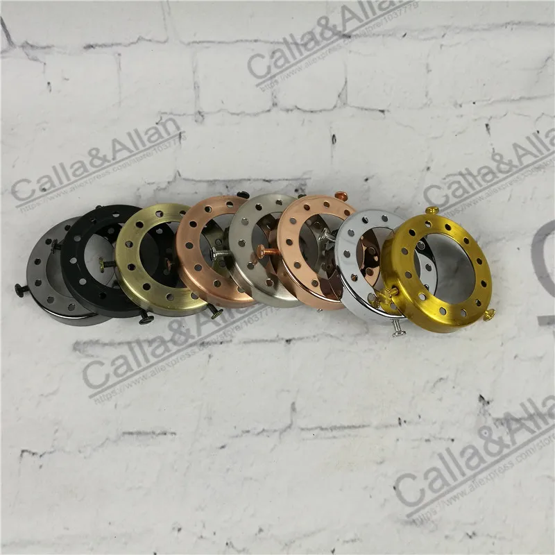 2 шт./партия D68mm* H13mm кольцо для крепления рассеивателя, железные 8 цветов тенты чашки винтажные железные каркасы абажуров DIY светоотражающий абажур фиттеры