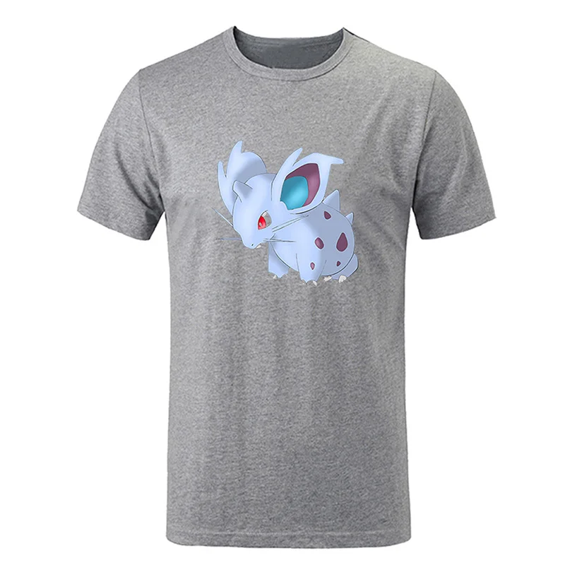 Забавный мультфильм Покемон Милый Staryu Poliwag Ponyta Pidgey pinsir Mr. Mime черный дизайн мужская
