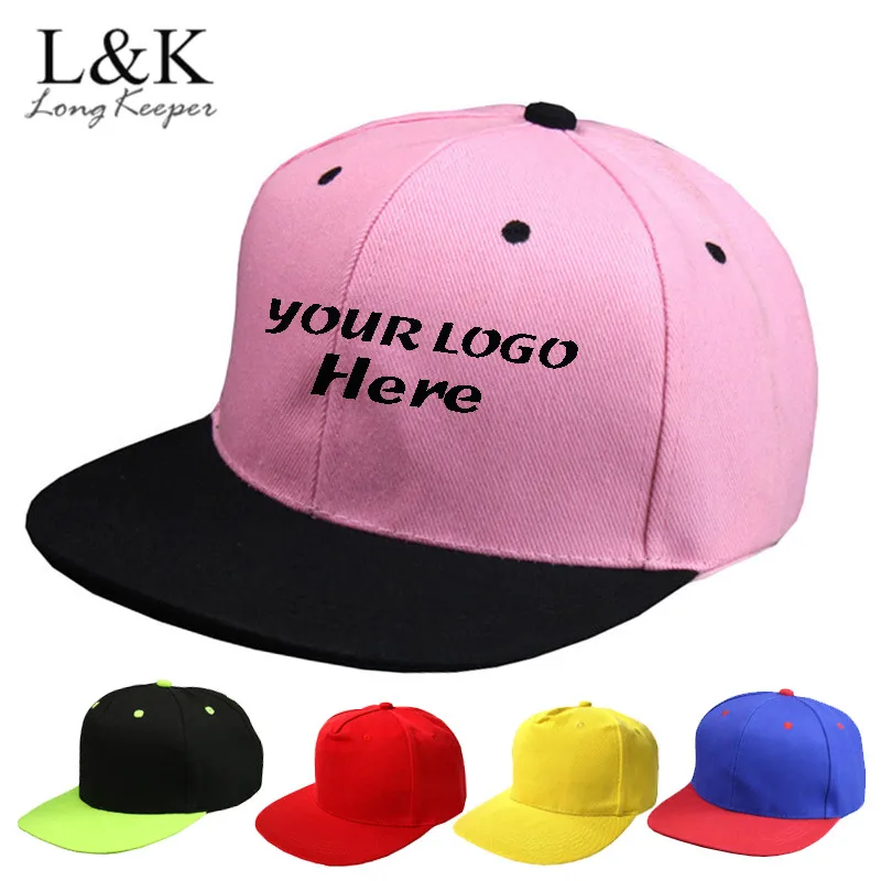 

Long Keeper Men Women Hip Hop Hats Snapback Caps Custom Printing Embroidery LOGO Baseball Caps Gift For Adult Family Team