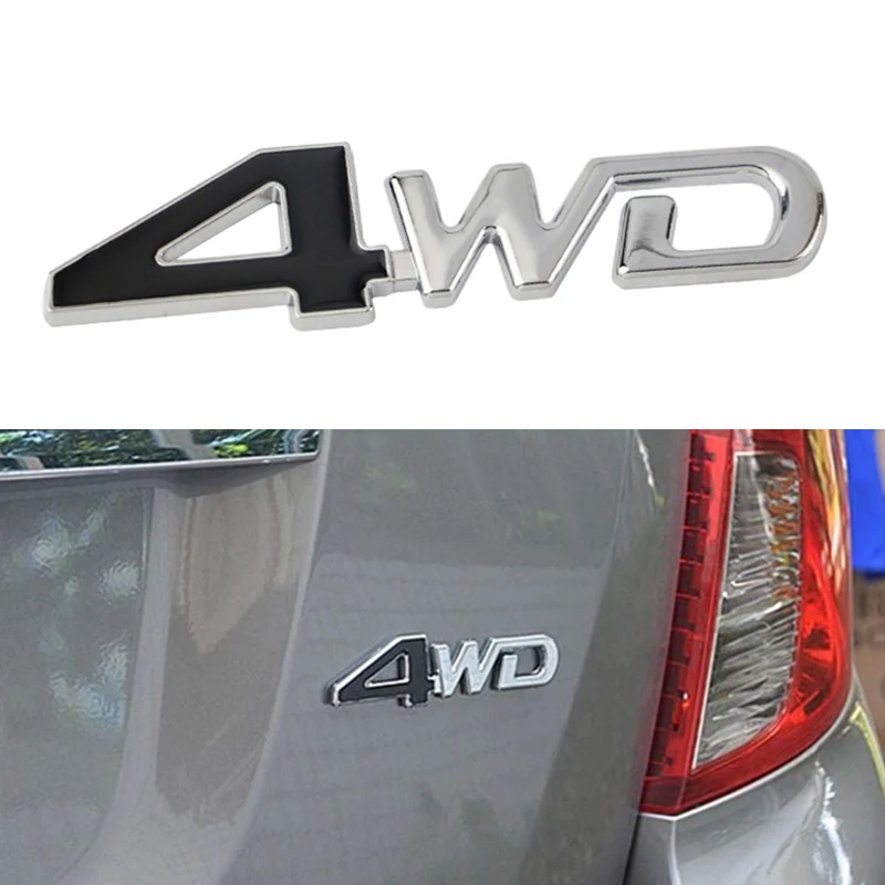 Overe 1 шт. автомобильный 3D металлический стикер 4WD 4X4 для Ford Focus 2 3 Fiesta Mondeo MK4 Ranger Toyota