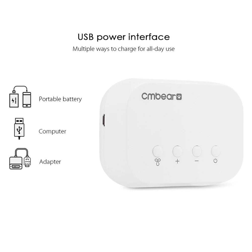 Cmbear двойной Электрический молокоотсос USB BPA бесплатно с молочной бутылочкой для грудного вскармливания массаж доильный аппарат всасывание сосков