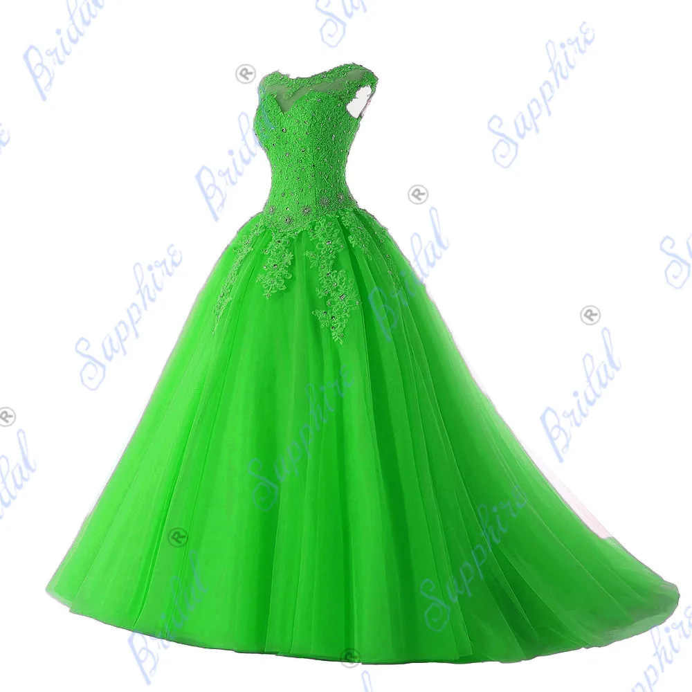 BLF-2 Сапфир Свадебные Длинные вечерние платья Vestido De 15 Anos De Кепки рукава кружевное платье с открытой спиной, красные, золотые, перламутрово-розовый Расшитое бисером в честь пятнадцатилетия платье - Цвет: BLF-2