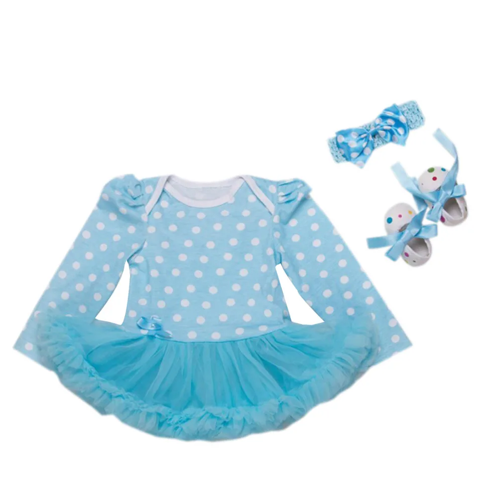 Комплект из 3 предметов Платье-пачка для новорожденных девочек на день Патрика