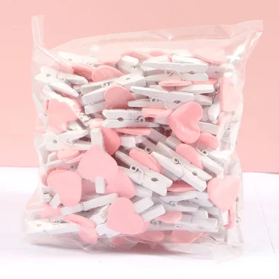 10 шт. Lytwtw's Love Heart деревянная Закладка с зажимом для сообщений наклейки студент, школа, офис Канцелярские товары милые вечерние украшения - Цвет: 10