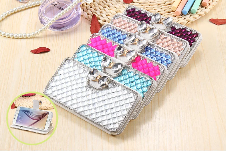 KISSCASE чехол для samsung Galaxy Note 4/Note 5 A5 A7 S5 6 S6 Edge Plus для sony Z3 держатель-книжка класса люкс со стразами чехол для корпуса