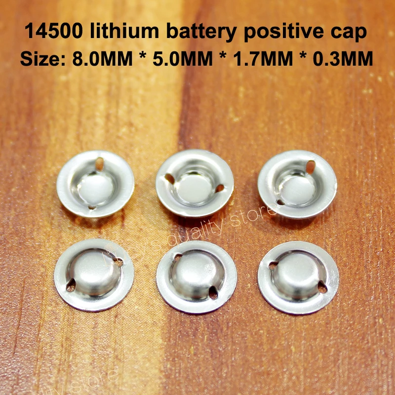 

100pcs/lot Aa Battery 5th Spot Welding Cap Stainless Steel Positive Tip Accessories