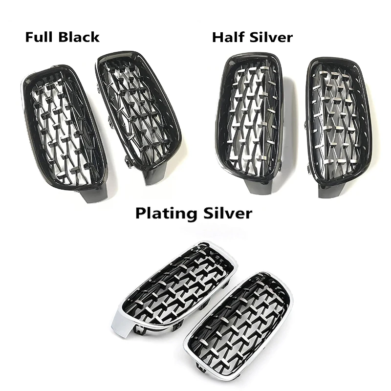 Partol 2x Алмазная решетка метеорного стиля передний бампер для автомобиля