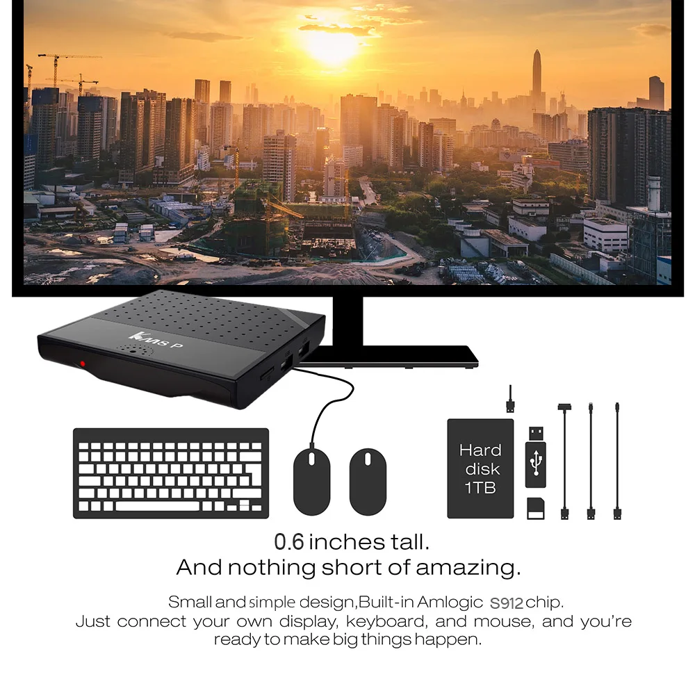 Amlogic S912 Octa Core 1Г 2Г сети Оперативная память 8G 16G Встроенная память Android 6,0 ТВ коробка KM8 P 2,4 ГГц Wi-Fi, H.265 Smart 4 к HD медиаплеер PK X96 X92 A95X