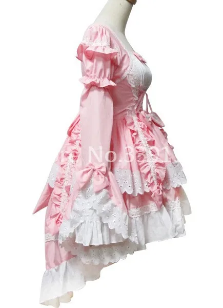 Индивидуальное изготовление модные милые Асимметричные розовые платья с