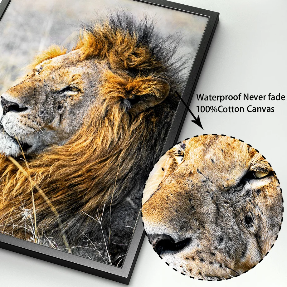 Lion Elephant Giraffe Zebra Camel Animals Wall Art Canvas Painting Nordic Posters And Prints Pictures For Living Room Decor | Дом и сад