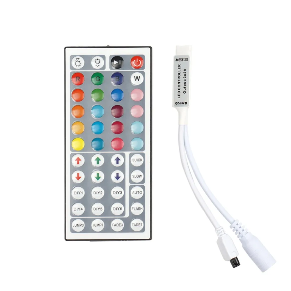 Светодиодная лента контроллер мини 44key RGB пульт дистанционного управления 12 V 6A для RGB Светодиодные полосы света 3528smd 5050smd