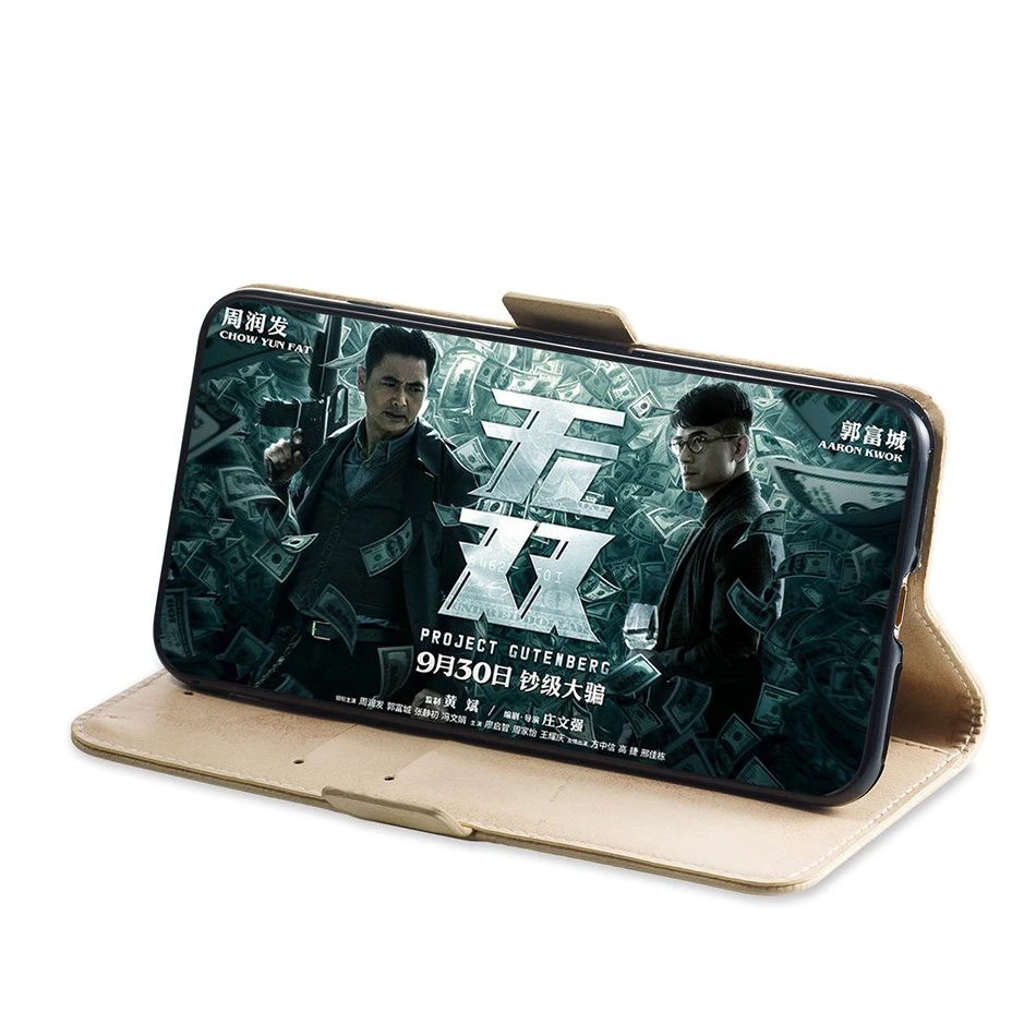 Роскошный однотонный кожаный чехол бумажник в стиле ретро для Motorola One P30 Play E6 G6 2018
