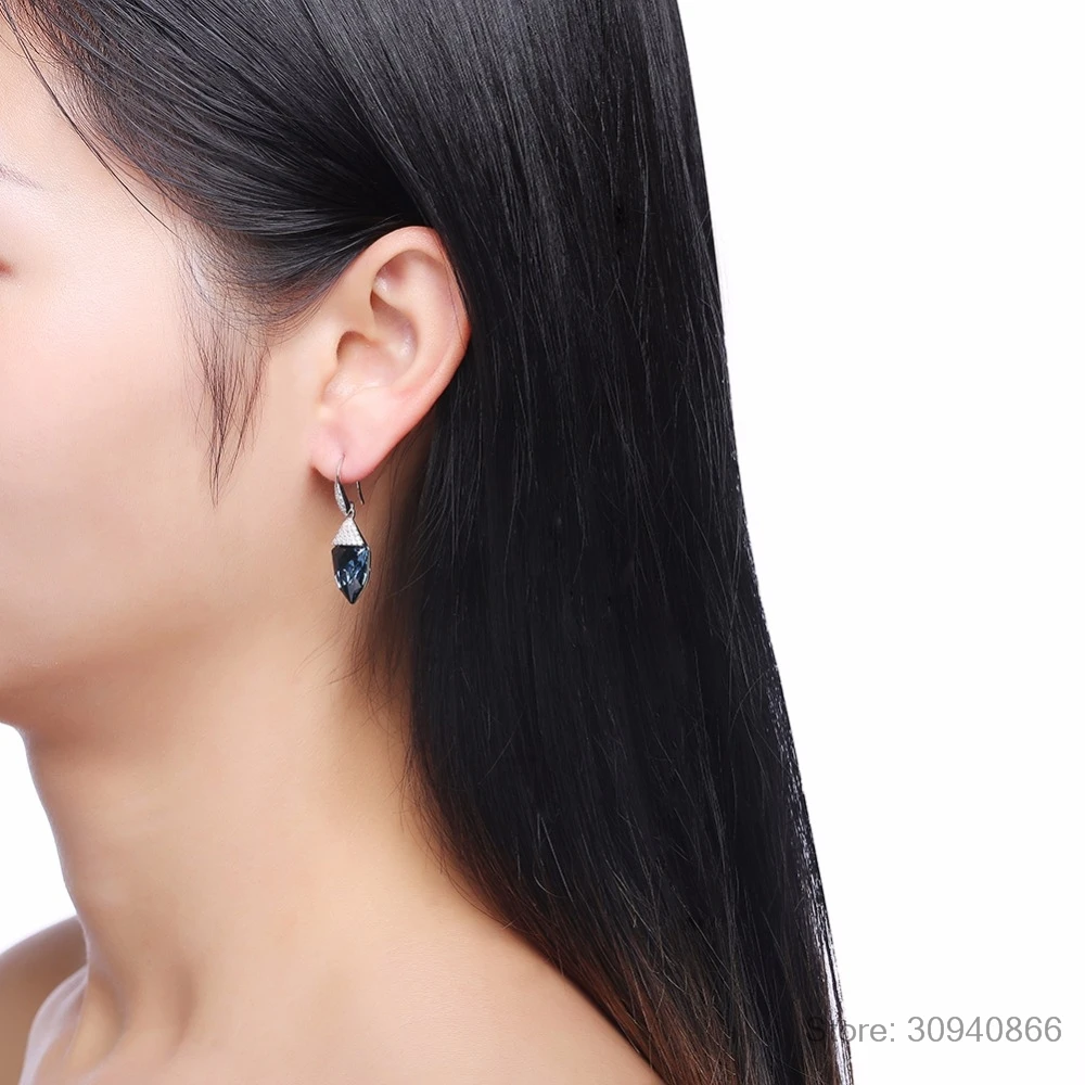 Женские Висячие серьги LEKANI длинные висячие из стерлингового серебра 925 пробы