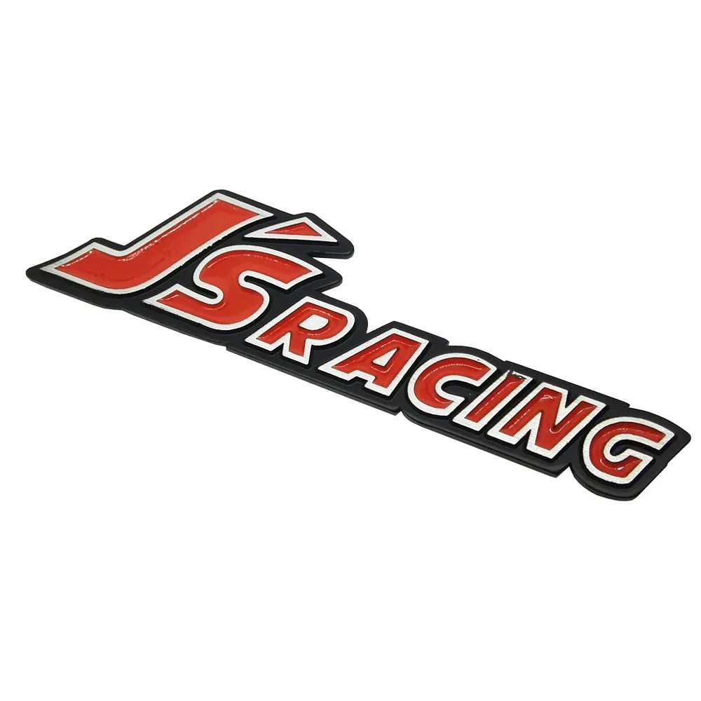 Автомобильная алюминиевая наклейка для JS Racing автостайлинг эмблема на багажник