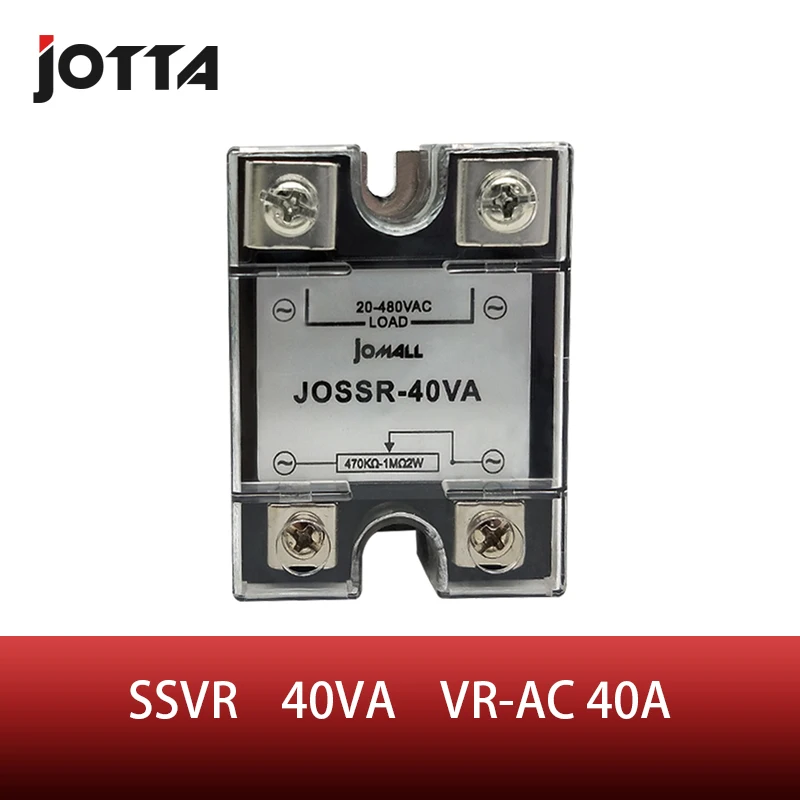 

SSR -10VA 25VA 40VA 60VA VR To AC 40A Solid State Voltage Regulator SSVR