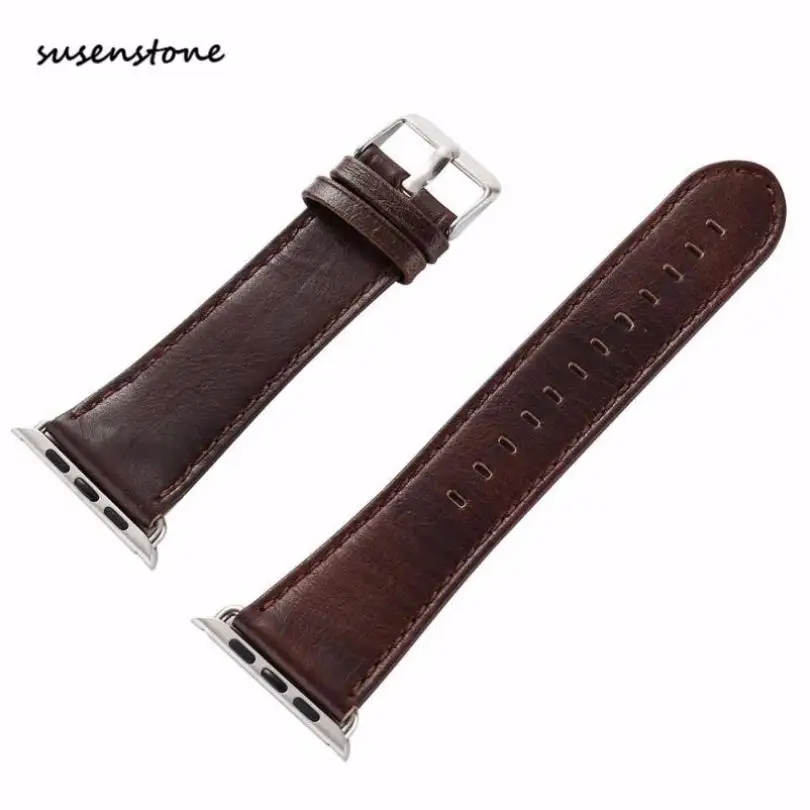 Moment# N03 Free 2018 Top Sales Leather Buckle Wrist Watch Band Strap Horses Belt for Apple 38mm 42mm Dropshipping | Наручные часы