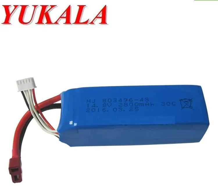 

4S 14.8V 2800mAh Li-polymer battery 803496 T PLUG for FT010 FT011 high Speed R/C racing boat 14.8 v 2800 mah