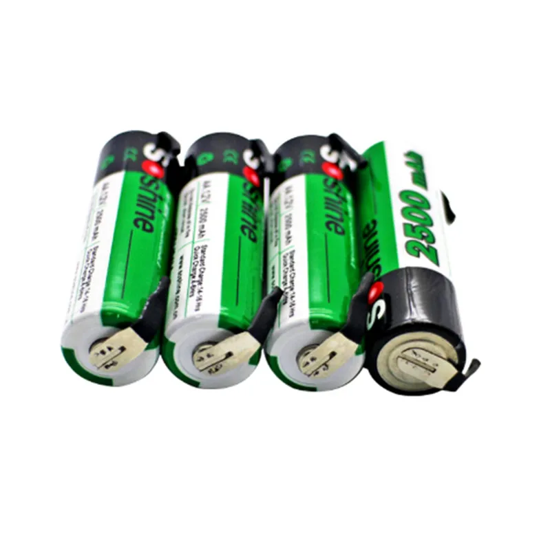4 шт. аккумуляторная батарея Soshine AA NiMH 2500 мАч 1 2 В с вкладкой|rechargeable battery|battery abattery with