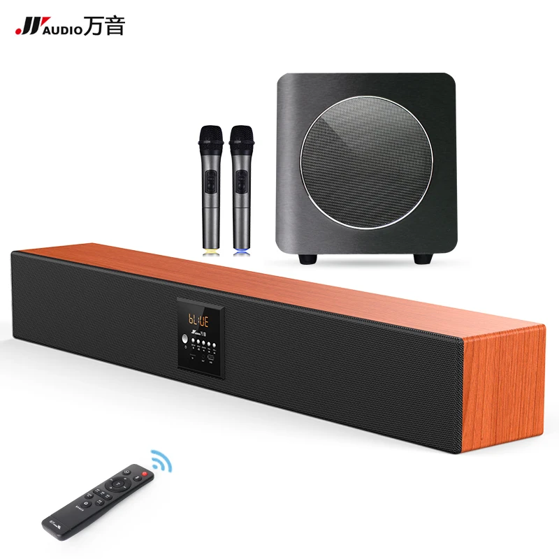 JY Audio 600k Bluetooth 5 1 деревянная колонка для караоке домашний кинотеатр звуковая