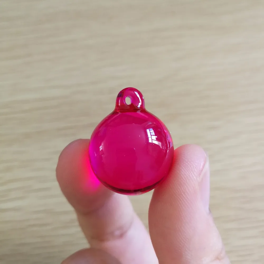 

30pieces 30mm Fushia Color Crystal Hanging Ball Glass Healing Glass Smooth Ball For Chandelier Wedding Decoration Hot Sale