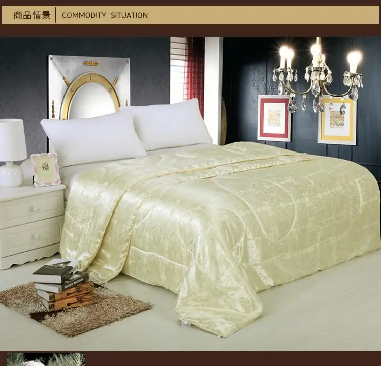 Китайское шелковое одеяло летнее покрывала стеганое постельное белье для
