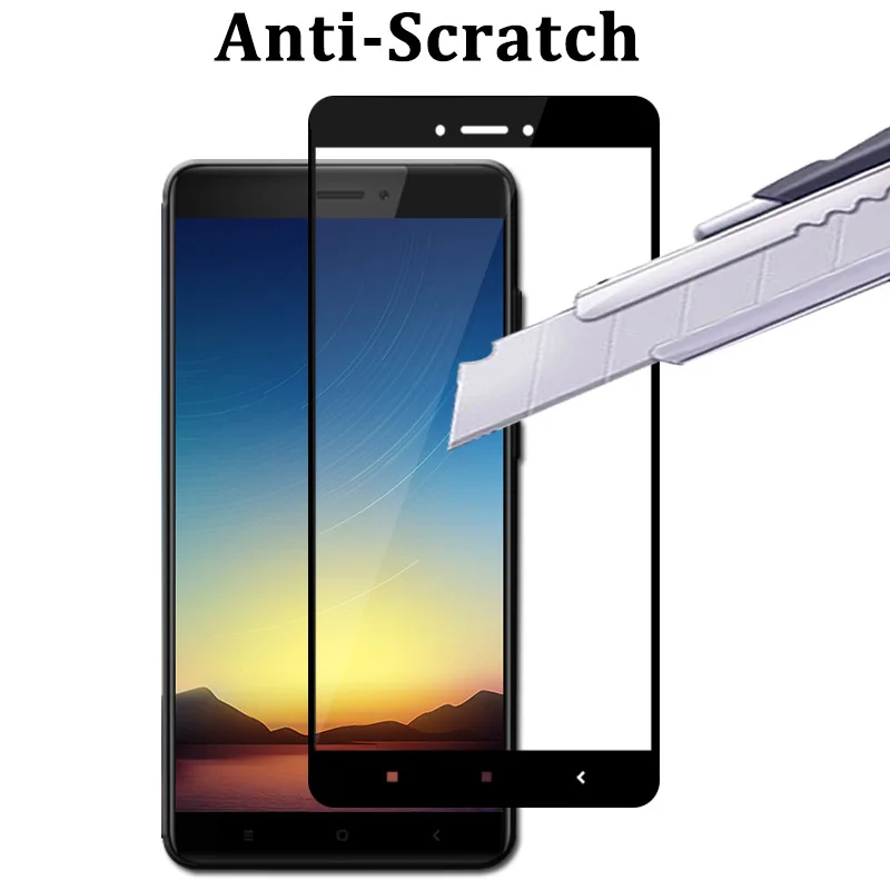 Полноэкранная защита для Xiaomi Redmi 4a 4x note 4x4 покрытие из закаленного стекла xiami ksiomi