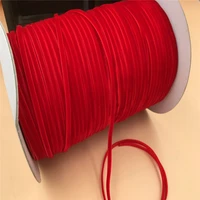 christmas ribbon 20yardlot 18 3mm red velvet ribbon single facenon elastic velour webbing headband hair band accessories