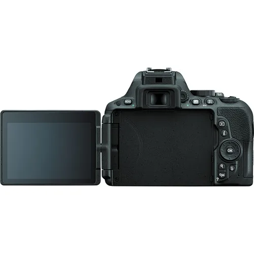 Nikon D5500 DSLR камера с 18-55 мм объективом 24,2 МП DX-формат, видео, сенсорный экран с углом наклона, Wi-Fi(Совершенно