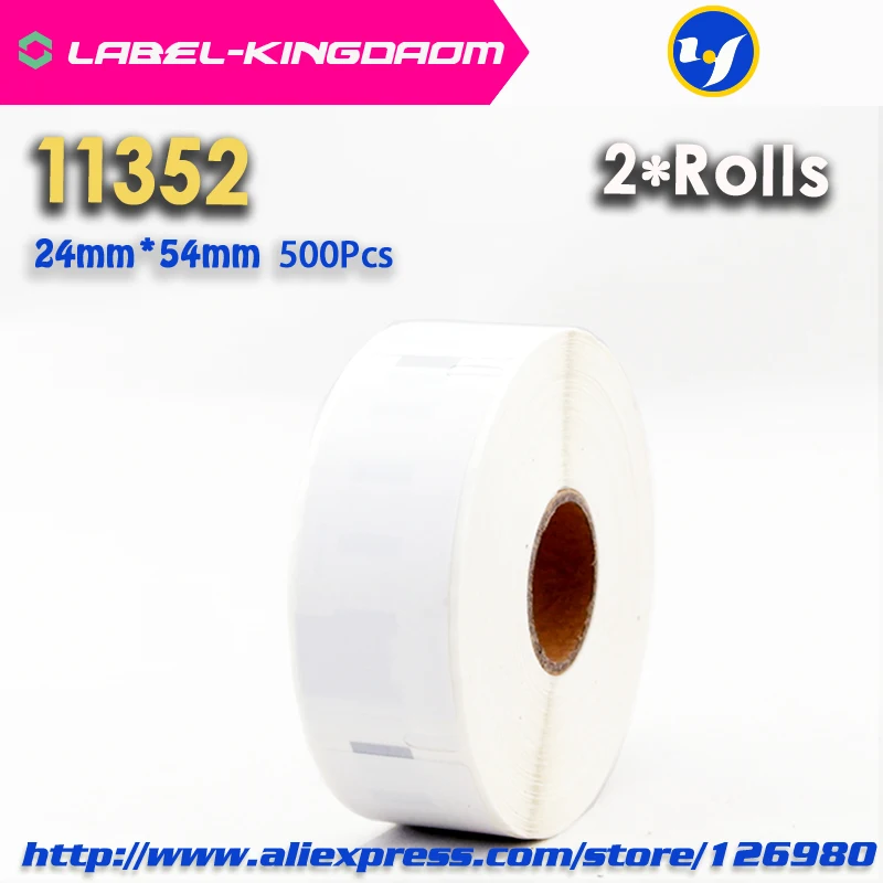 2 совместимые рулоны Dymo 11352 этикетка 25 мм * 54 500 шт Совместимость для LabelWriter 400 450