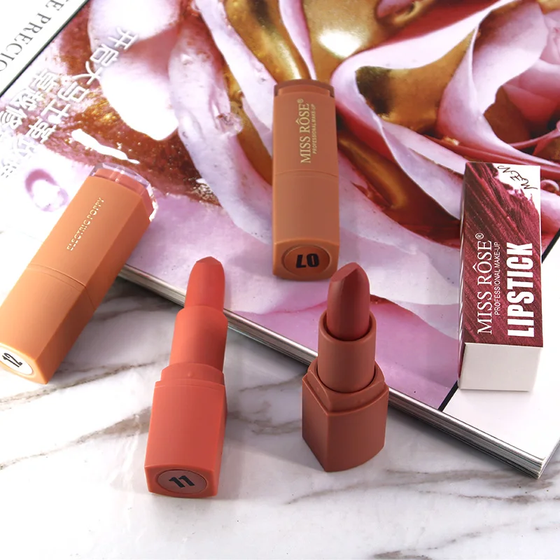 

Moisturizer Matte Lipstick Makeup Long-Lasting Waterproof Tint Lips Professional Cosmetics Women Lip Stick Make Up