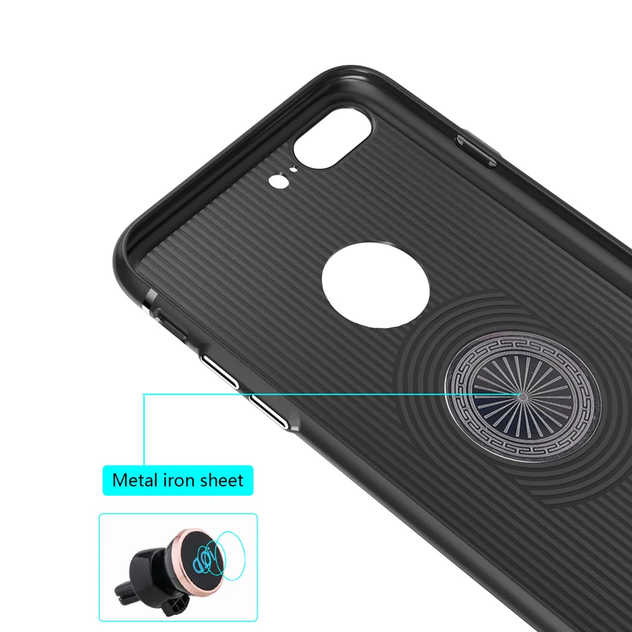 Чехол Ithuriel для iPhone X 8 7 6 6s Plus защитный чехол из мягкого ТПУ со встроенной магнитной
