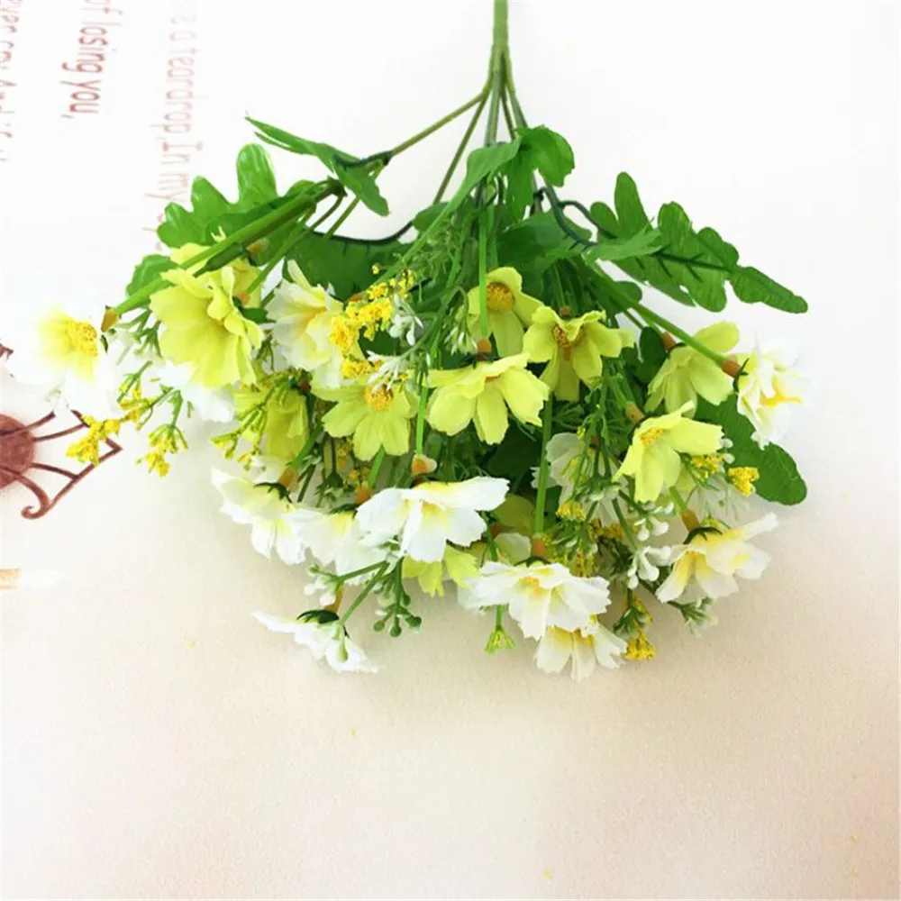 Лидер продаж 1 шт. 30 см ромашки искусственные листья растений реалистичное