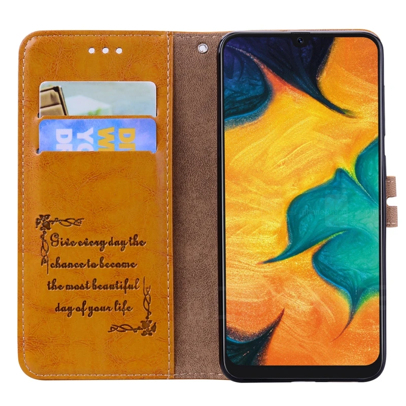 Чехол для Samsung Galaxy A20E винтажные Кожаные чехлы с откидной крышкой A20 E A 20 SM A202F/DS A205F