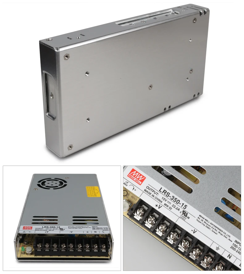MEAN WELL original LRS-350-15 15v 23.2A meanwell LRS-350 15V 348W одиночный выходной импульсный источник питания