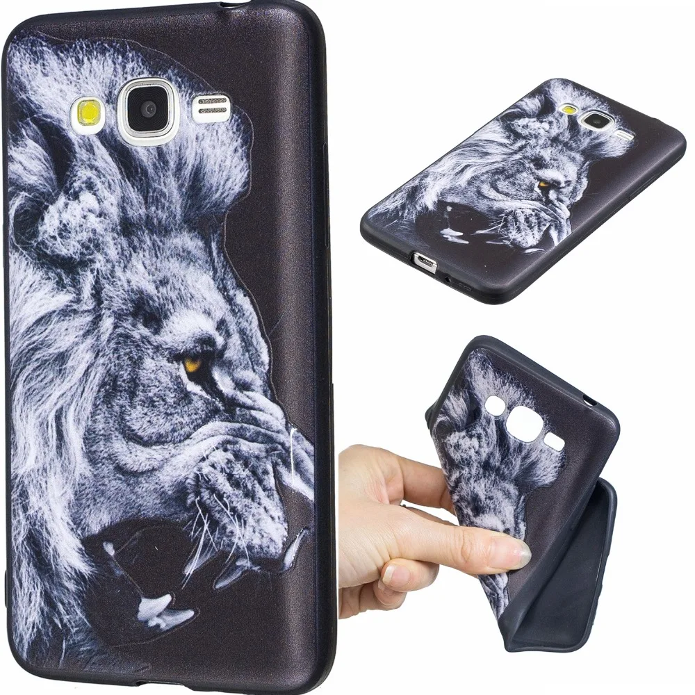 Для Samsung Galaxy Grand Prime G530 G530H G5308W G531 G531H G5309W 3D рельефная задняя крышка Чехлы Мягкий ТПУ