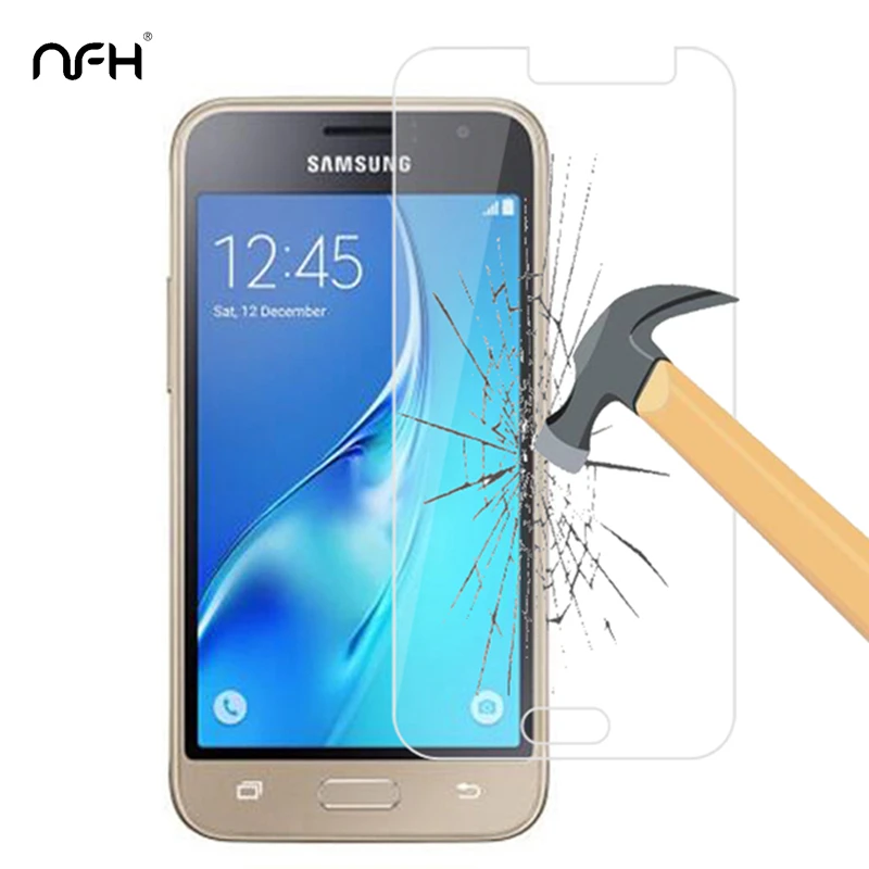 0 3 мм полное покрытие защита закаленное стекло для Samsung Galaxy J1 2016 чехол на SM J120F J120 9H