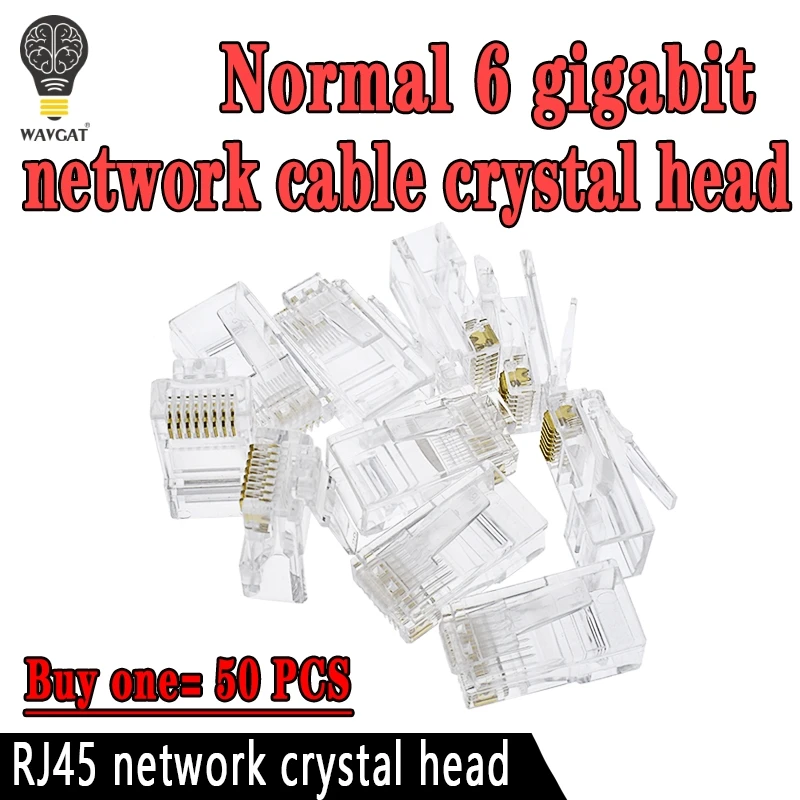 Сетевой модульный штекер 8P8C RJ-45 RJ45 с золотым покрытием Cat5 CAT5e соединители кабелей