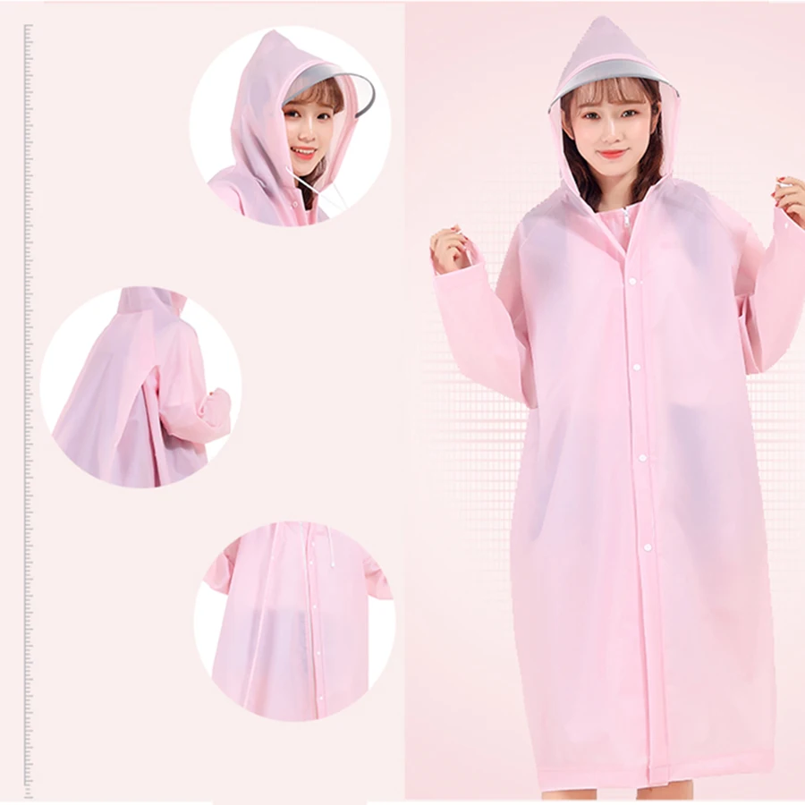 Eva портативный прозрачный дождевик для мотоцикла велосипеда женское длинное