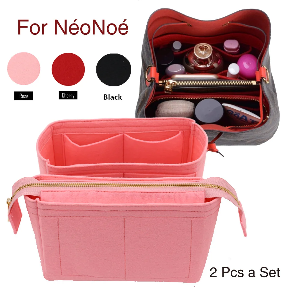 For Neo noe Insert Bags Organizer Makeup Handbag Organize Travel Inner Purse Portable Cosmetic base shaper for neonoe