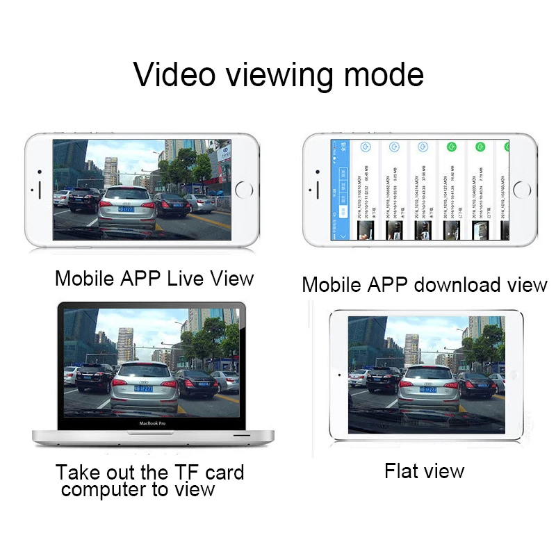 TOSPRA камера Автомобильный видеорегистратор Full HD 1080P Мини WiFi с поворотом на 360