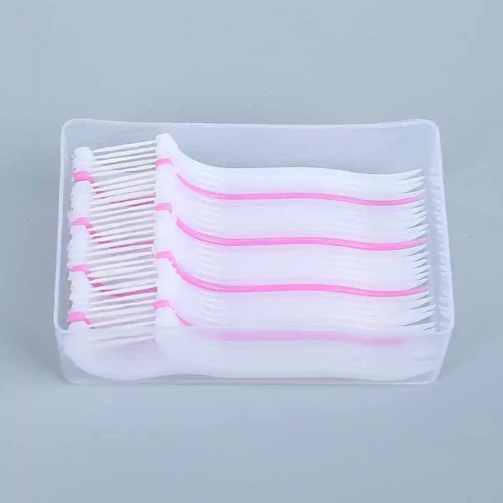 

30pcs/pack Interdental Dental Flosser Brush Teeth Stick Plastic Tooth Picks Oral Hygiene Teeth Clean Dental Floss Tooth Picks