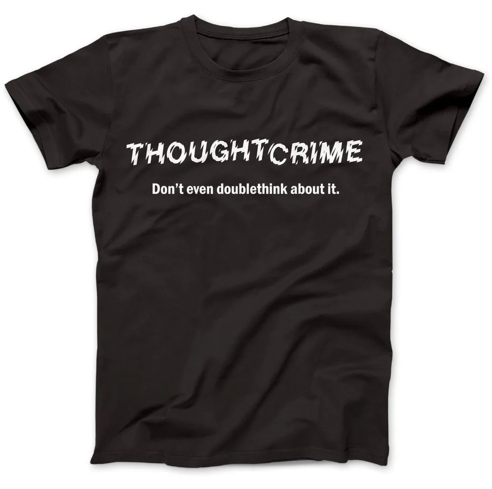 Мужские неоновые футболки с круглым вырезом из 100% хлопка премиум класса Think Crime