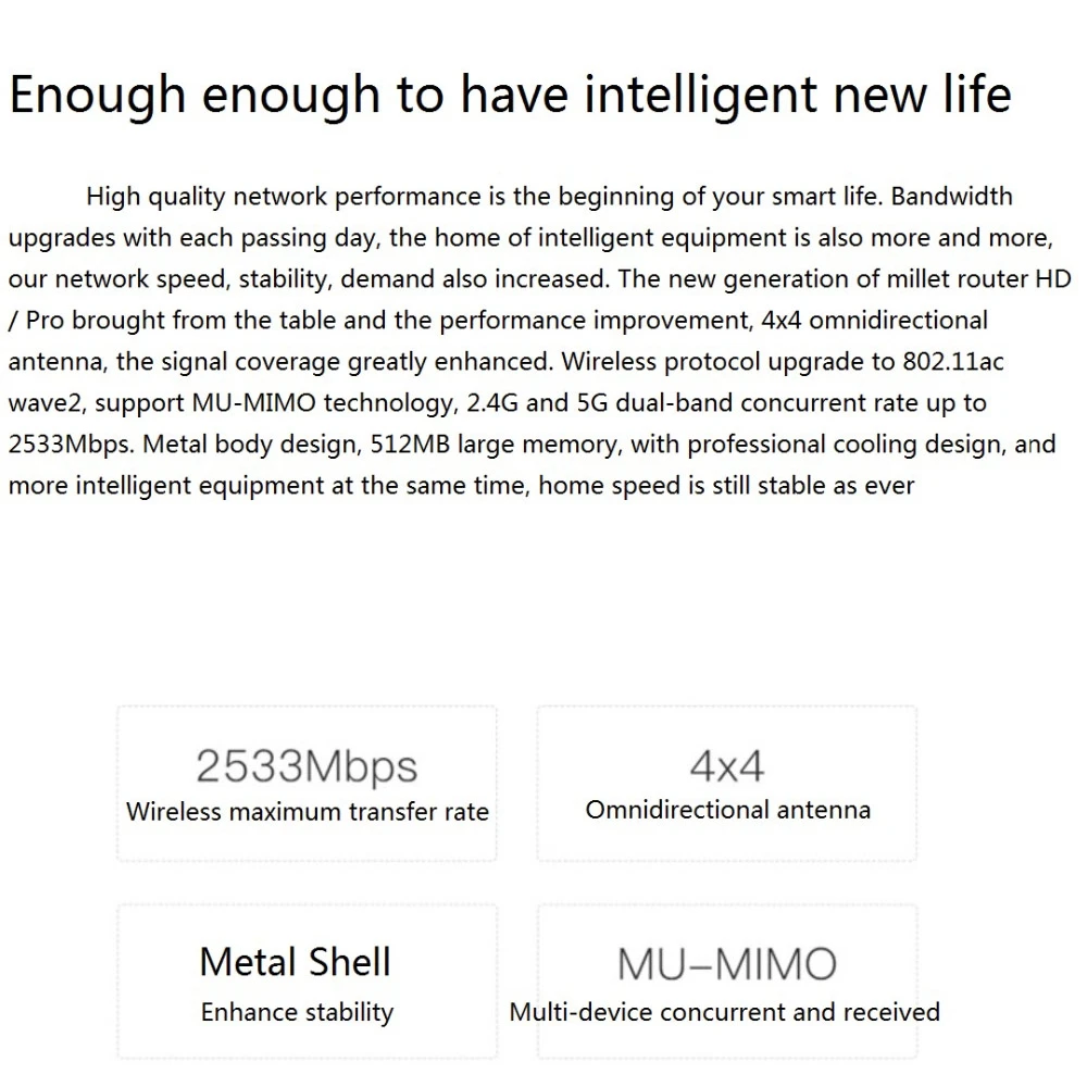 Оригинальный Xiaomi mi wifi беспроводной маршрутизатор Pro OS Dual rom 256MB Flash + 512MB DDR3