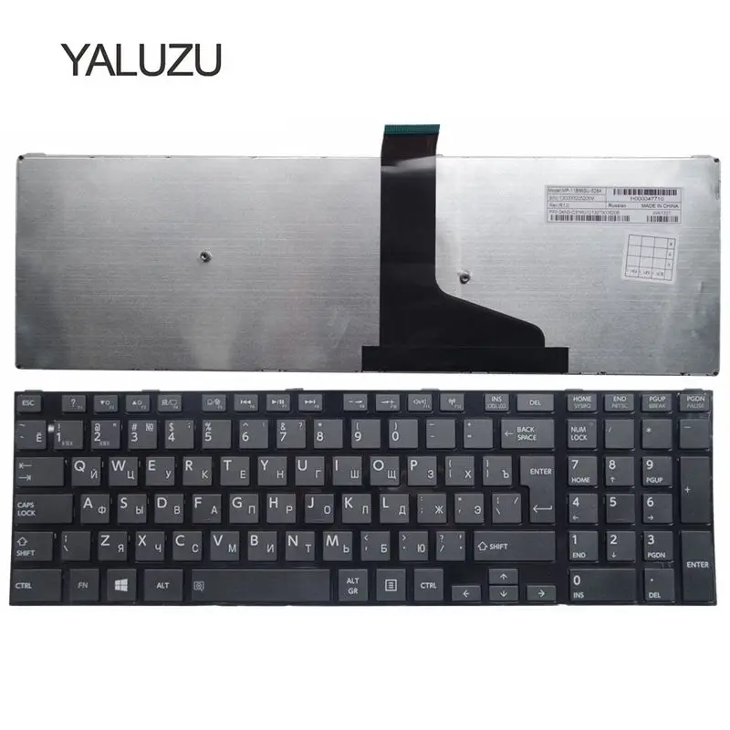 Фото Новая русская клавиатура YALUZU для Toshiba Satellite L50-a S50 S55 L70 L75 C70 C75 с рамкой Русская клавиатура для ноутбука 0KN0-ZW1RU02 черная №1