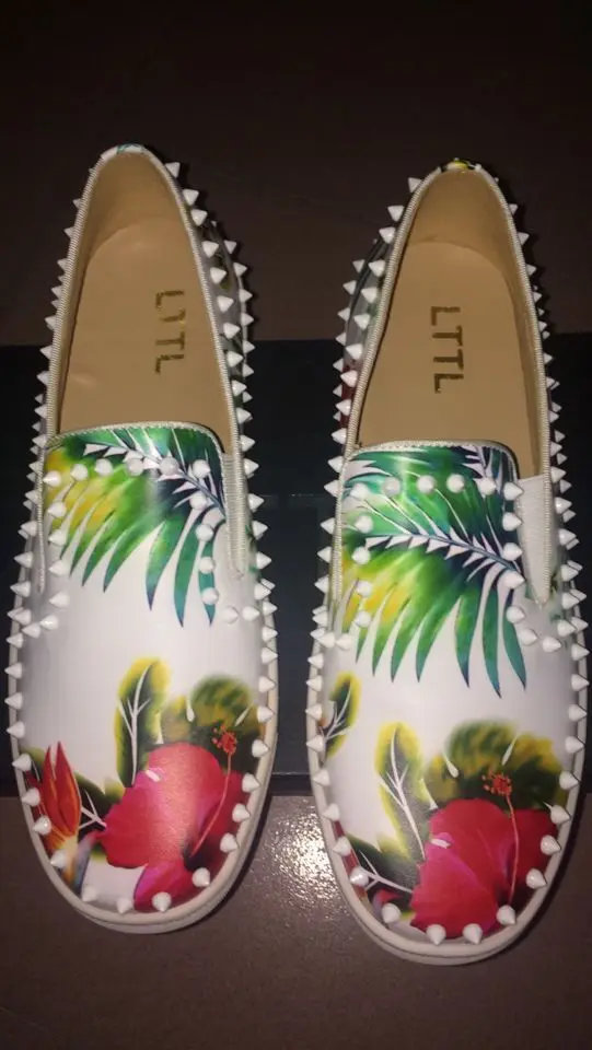 2018 высокое качество мужские слипоны Спайк кроссовки удобные Низкий Топ заклепки