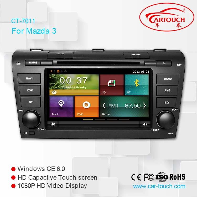 Автомобильный стерео GPS навигатор 7 дюймов для MAZDA OLD 3 Bluetooth A2DP DVD плеер