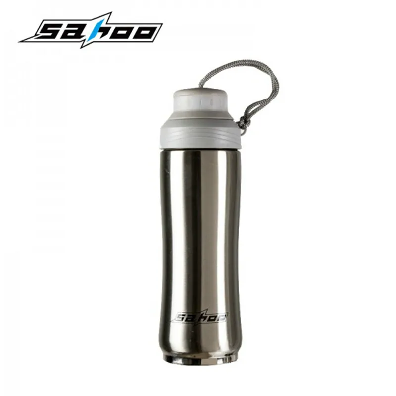 SAHOO Bike Bottle For Water Portable Stainless Steel Cycling Bottles With Cover Accessories Outdoor Sports |