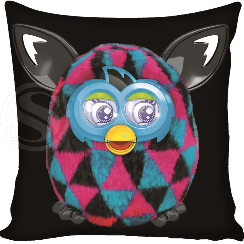 Прозрачный Заказной чехол для подушки с рисунком из мультфильма Furby квадратный чехол для подушки на молнии с двух сторон 35x35 см 40x40 см 45x45 см 60x60 см под заказ Ваш образ - Цвет: Прозрачный